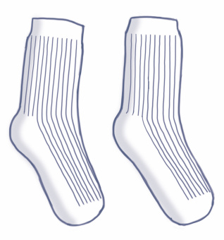 P.E. Socks / Спортивные носки (дет.)